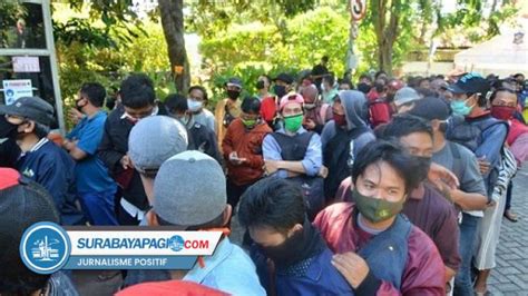 Perilaku Warga Surabaya Rebutan Rapid Test 100 Orang Reaktif