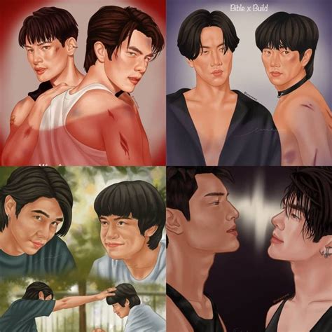 Thai Bl Series Print Fanart Kinnporsche Bad Buddy The Eclipse