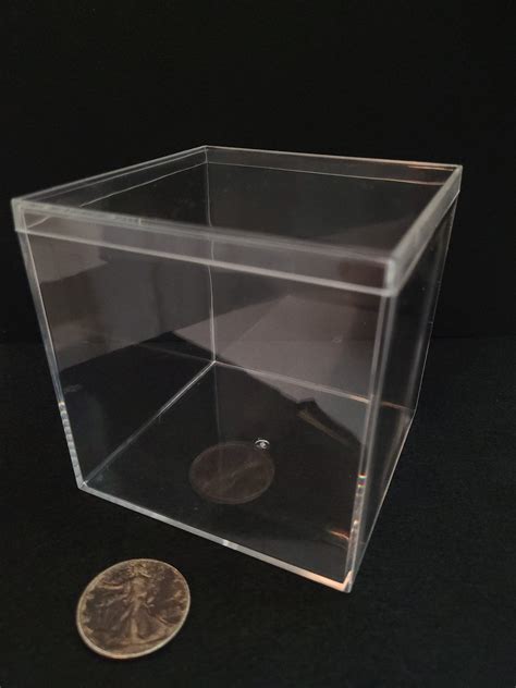 Acrylic Display Box, 3.9″ with Lid – Geiger Check