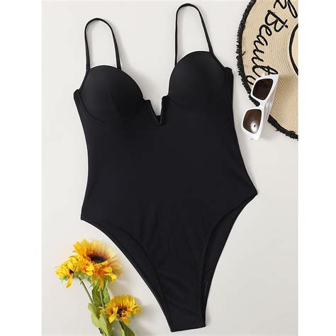 New Bikini Solid Color Custom Women One Piece Swimwear China Bikini And Swimwear Price
