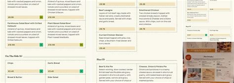 Chestnut Tree Farm Dining And Carvery Ipswich Suffolk Ip8 3le Menu