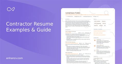 5 Contractor Resume Examples And Guide For 2024