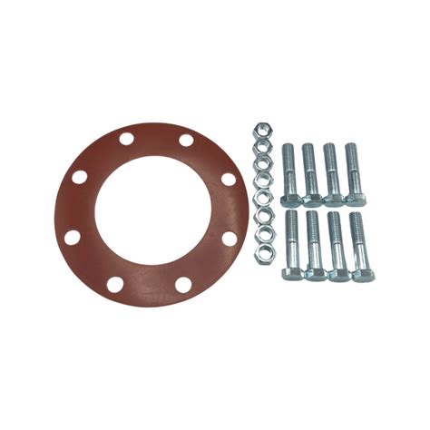 6 Companion Flange Gasket Kit With Bolts And Nuts Rubber Wal Rich