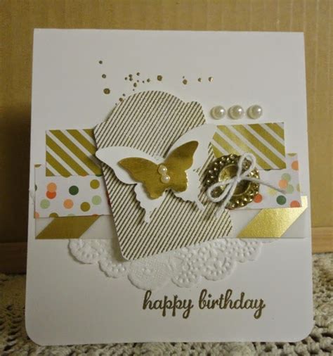 Stampin Scrappin With Stasia Gold Butterflies