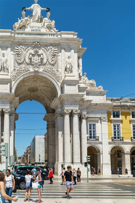 Rua Augusta Arch In Lisbon Editorial Photo Image Of Attraction 101761426