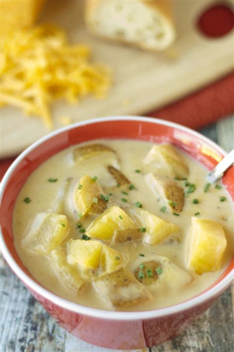 Slow Cooker Beer Cheese Soup with Potatoes - Slow Cooker Gourmet