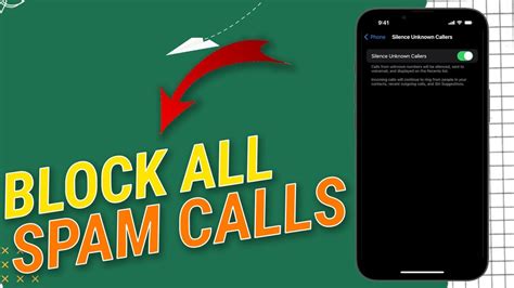 How To Block All Spam Calls On Iphone Youtube