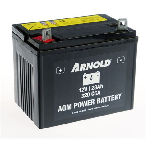 Arnold Batterie AZ107 AGM U1 320 SLA Pour Tracteur Tondeuse Term