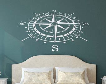 Compass Rose Wall Decal Vinyl Sticker North South West East Etsy