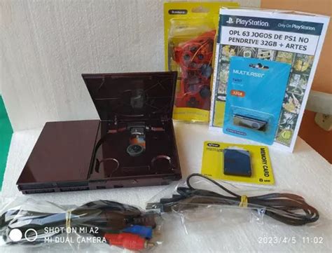 Kit Ps2 Mc Opl Controle Transparente Pendrive 32gb MercadoLivre