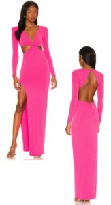 Dolores Catanias Pink Cutout Gown Big Blonde Hair