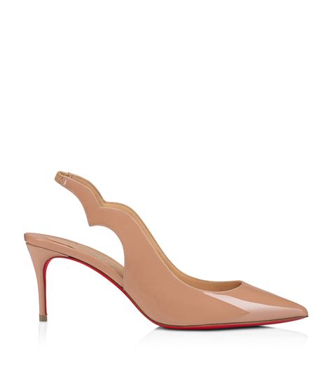 Christian Louboutin Hot Chick Patent Leather Slingback Pumps In Pink