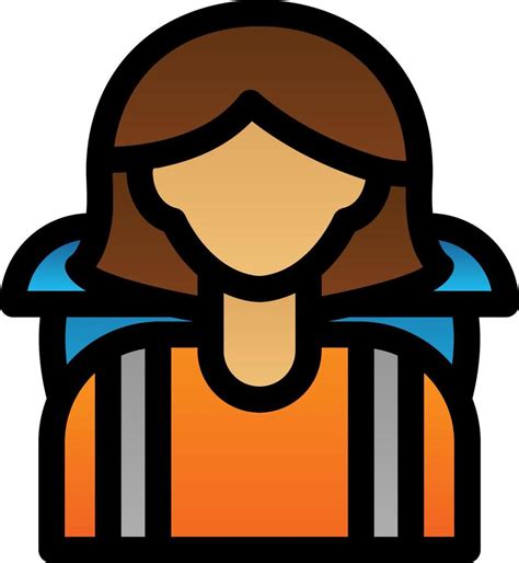 Woman Traveller Vector Icon Design 15824520 Vector Art At Vecteezy