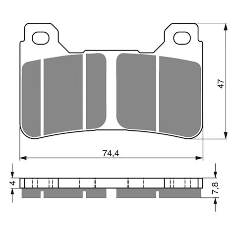 GOLDfren Brake Pads GPR Sintered Racing Bike Torque