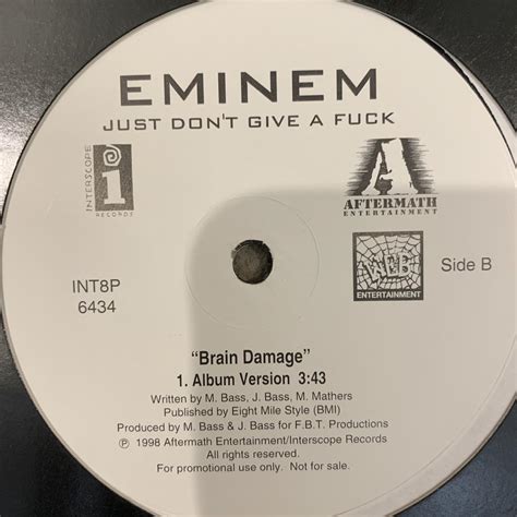 Eminem Just Dont Give A Fuck Brain Damage Depop