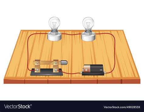 Science education infographic circuit diagram set Vector Image