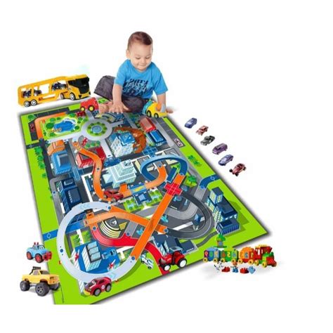 Lona Pista Hotweels Tapete De Lona P Brincar De Carrinho Hot Wheels Shopee Brasil