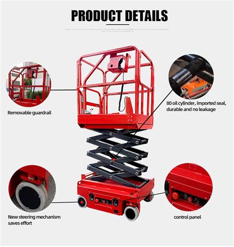 Self Propelled Electric Mini Scissor Hydraulic Lift Tuhe Lift