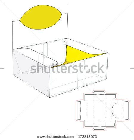 An Open Cardboard Box With The Lid Cut Out And Ready To Be Used For