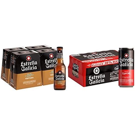 Cerveza Estrella Galicia 0 0 Tostada Pack De 24 Botellines X 250 Ml