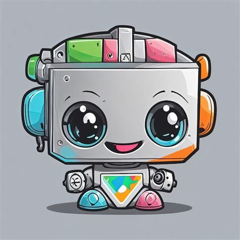 Vecteur D Illustratortion Robot B B Dr Le Mignon Vecteur Premium