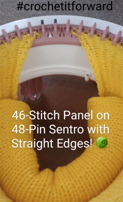 Knit 46 Stitch Panel On 48 Pin Sentro Circular Knitting Machine Diy