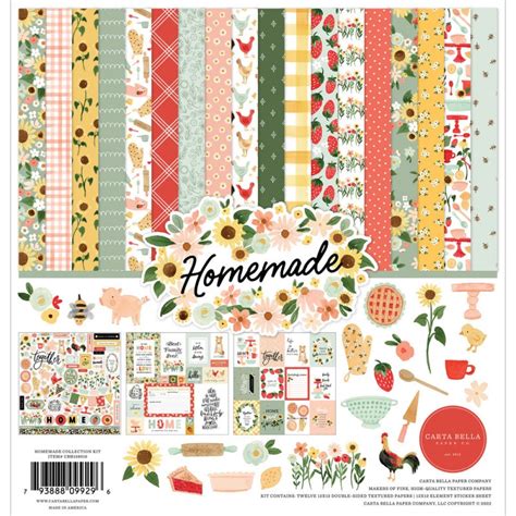 Echo Park Homemade 12x12 Inch Collection Kit Cbh158016