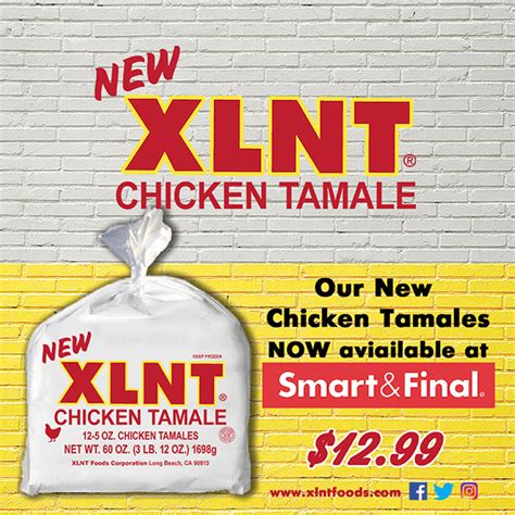 NEW XLNT Foods Chicken Tamales available at Smart & Final — XLNT Foods ...