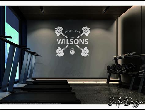 Personalized Home Gym Sign T Sign Fitness Center Wall Art Hustle For