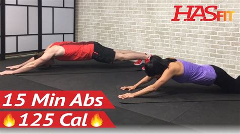 15 Minute Intense Ab Workout for Men & Women - 15 Min Abs - HIIT Abs ...