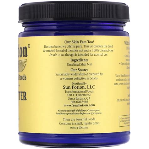 Sun Potion Shea Butter Wildcrafted 7 8 Oz 222 G Iherb