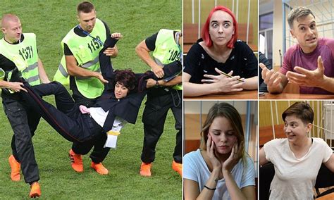 World Cup Pussy Riot Protesters Will Not Be Sent To Penal Colony Daily Mail Online