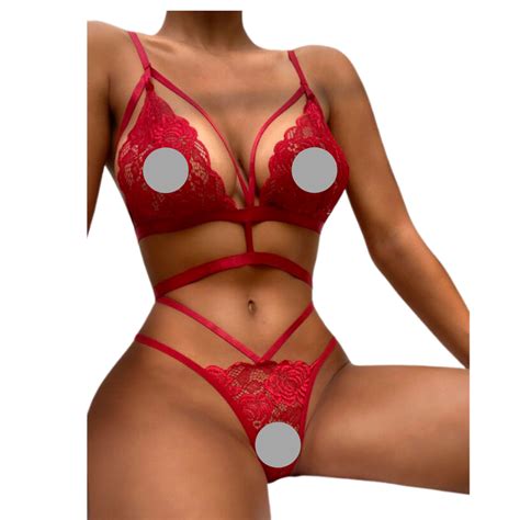 Edendiva S Sexy Floral Lace Cut Out Lingerie Set Shop Today Get It Tomorrow Takealot
