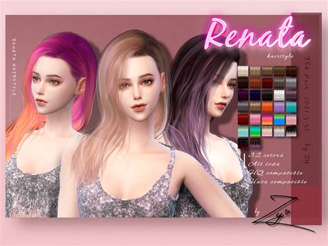 The Sims Resource Renata Hairstyle Zy