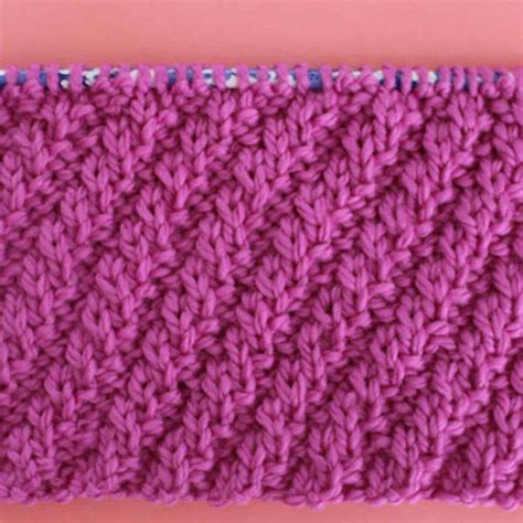 Broken Rib Stitch Knitting Pattern For Beginners Studio Knit