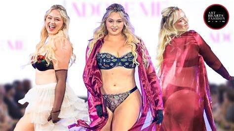 Iskra Lawrence Slow Motion Adore Me Lingerie New York Fashion Week