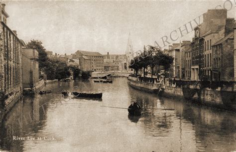 River Lee at Cork, Co. Cork, Ireland, Old Irish Photograph, c1948, KC