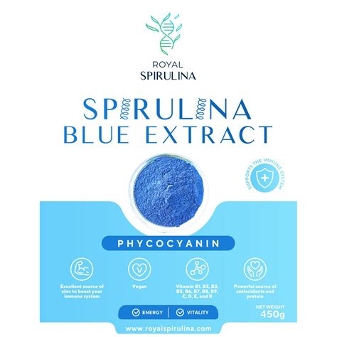 Blue Spirulina Phycocyanin 1 Lb Bulk