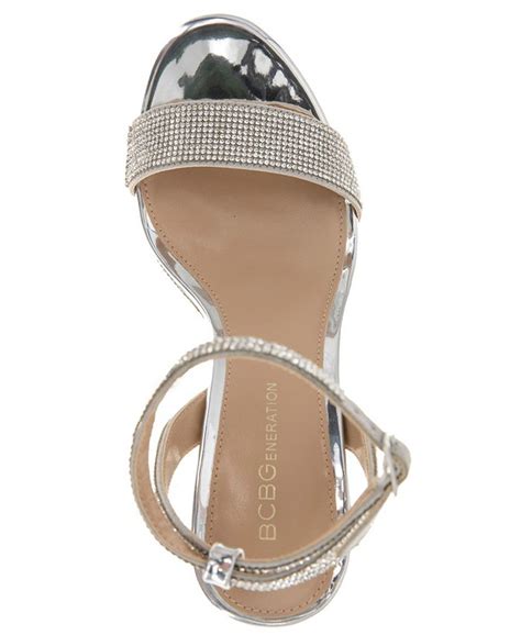 Bcbgeneration Womens Pristal Rhinestone Platform Buckle Dress Sandals Macys