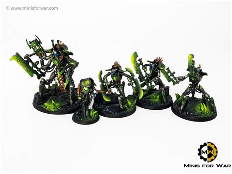 40k Necron Indomitus Heroes Minis For War Painting Studio