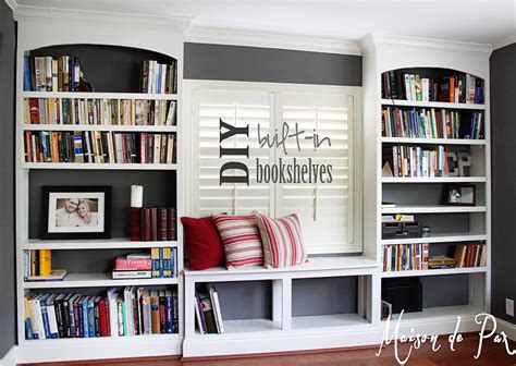 DIY Built-In Bookshelves - Maison de Pax