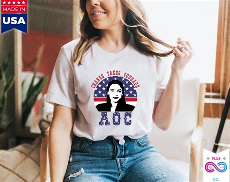 Aoc Alexandria Ocasio Cortez Feminist Political Quote T Shirt Etsy