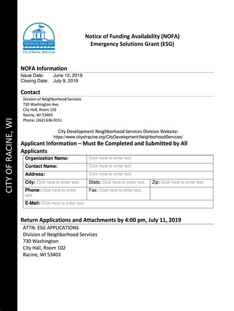 Fillable Online Emergency Solutions Grants Program Esg Hcd Ca Gov