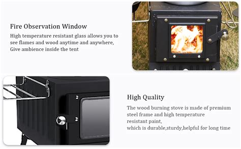 Huskfirm Wood Burning Stovetent Stove For Heatingfolding