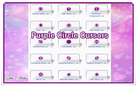 Purple Circle Cursors Cursores Morados Violeta By Nalexnu On DeviantArt