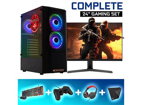 SCREENON Gamer Set Gaming Komplett PC V115131 V1 Windows 11 Pro