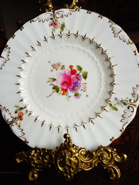 Antiques Atlas Royal Crown Derby Floral Painted Cabinet Plate