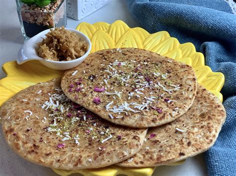 Coconut Jaggery Sweet Paratha Nariyal Aur Gur Ka Paratha New