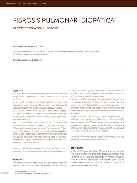 Fibrosis Pulmonar Idiop Tica Pdf