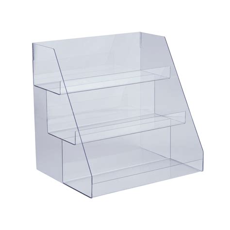 Tiered Acrylic Display Unit Countertop Shop Display Stand